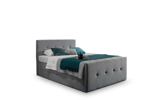Chesterfield Bett Polsterbett Doppelbett Betten xxl Design Luxus Boxspringbett