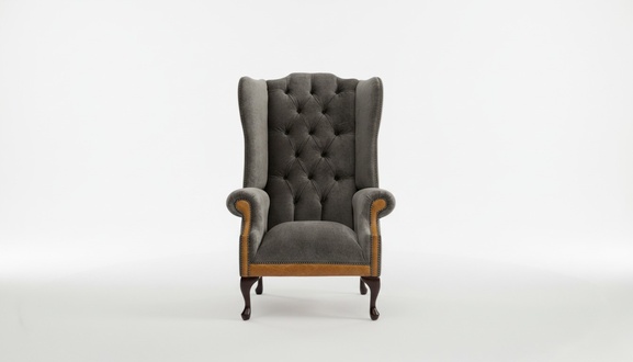 Chesterfield Big Textil Design Wohnzimmer Couch Sofa Polster 3 Sitz Leder #203