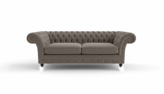 Chesterfield Couch Samt Textil Stoff Designer Sofa Möbel Edles Design