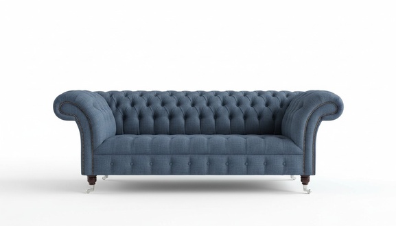 Chesterfield Couch Textil 3 Sitzer XXL Big Sofa Couchen Big Neu