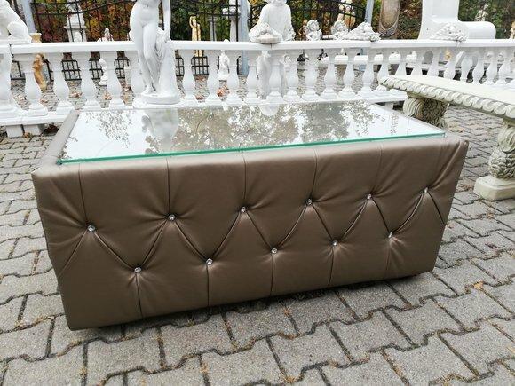 Design Sofa Couchtisch Tisch Tische Glastisch Chesterfield Swarovski