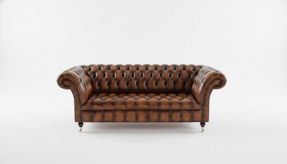 Chesterfield Design Luxus Polster Sofa Couch Sitz Garnitur Leder Textil