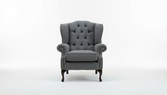 Chesterfield Design Luxus Stoffsofas Textil Ohrensessel 1 Sitzer Sofa Polster