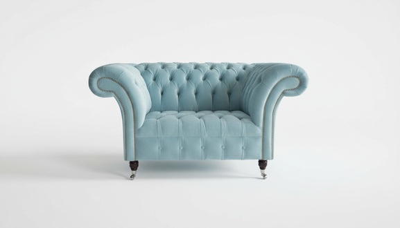 Chesterfield Design Sofa Sessel Couch Polster Luxus Textil Couchen