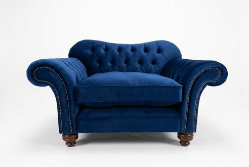 Chesterfield Design Sofa Sessel Couch Polster Luxus Textil Couchen