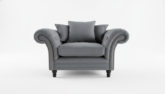 Chesterfield Design Sofa Sessel Couch Polster Luxus Textil Couchen