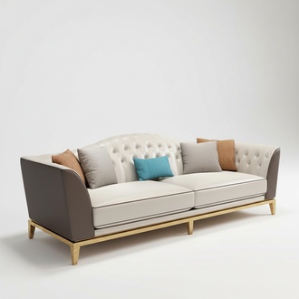 Chesterfield Edelstahl Leder Couch Polster Garnitur Sofa Wohnzimmer