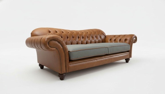 Chesterfield Kunstleder Polster Sofa Design Klassische Sofa 3 Sitzer