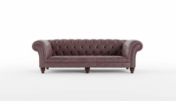 Chesterfield Leder Polster Design Luxus Couch Sofa Klassische 4 Sitzer
