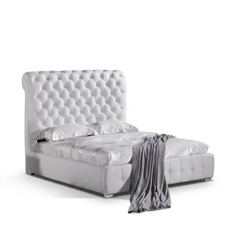 Chesterfield Maßanfertigung Farbe wählbar Bett Doppel Betten Lila Braun