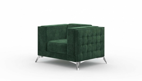 Chesterfield Sessel 1 Sitzer Couchen Polster Neu Fernseh Sofa Textil Stoff