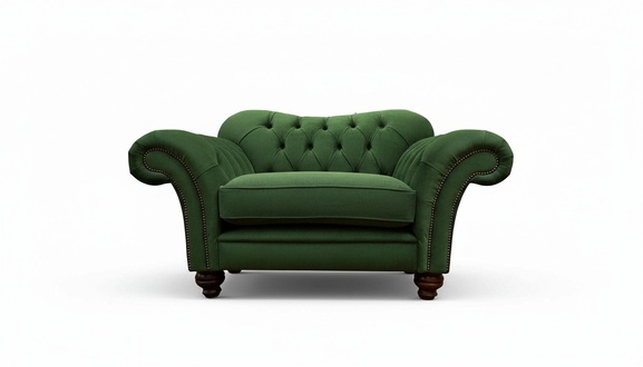 Chesterfield Sessel Couch 1 Sitzer Sofa Stoff Couchen Polster Textil