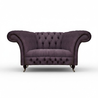 Chesterfield Sessel Polstermöbel Wohnzimmer Polstersitz Luxus Stoff Neu
