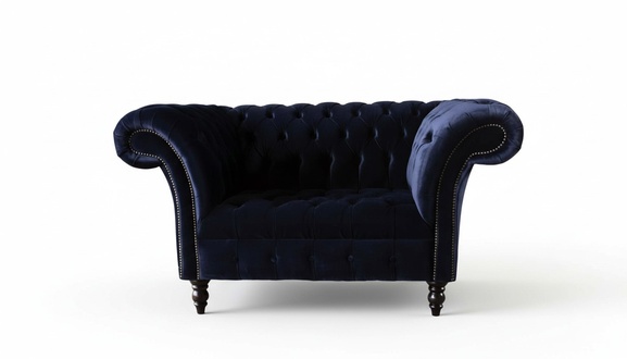 Chesterfield Sofa Couch Polster 1,5 Sitzer Sofas Klassisch Einsitzer