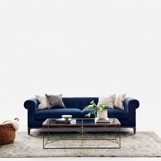 Chesterfield Sofa Couch Polster Stoff Leder Couchen Polster Garnitur