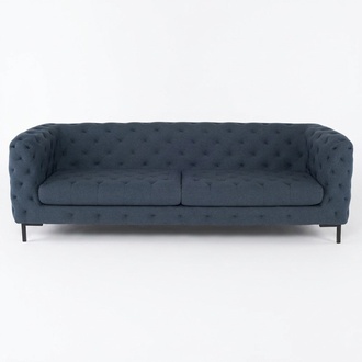 Chesterfield Sofa Couch Polster Stoff Leder Couchen Textil Garnitur