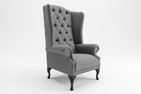 Chesterfield Sofa Ohrensessel Sessel Polster Lehn Stuhl Wohnzimmer Relax
