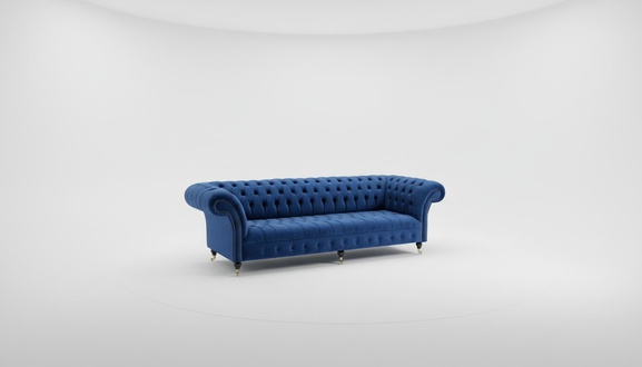 Chesterfield Sofa Textil Polster Design Luxus Couch Klassische Sofa