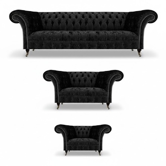 Chesterfield Sofagarnitur 3tlg Komplett Wohnzimmer Sofas Couch Neu Set
