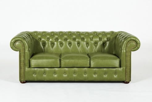 Chesterfield Sofagarnitur Sofa Couch Polster 3+2+1 Garnitur 100% Leder Sofort