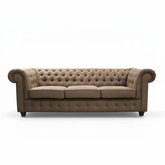 Chesterfield Sofagarnitur Sofa 3+1+1 Couch Polster Set Sofas Couchen Komplett