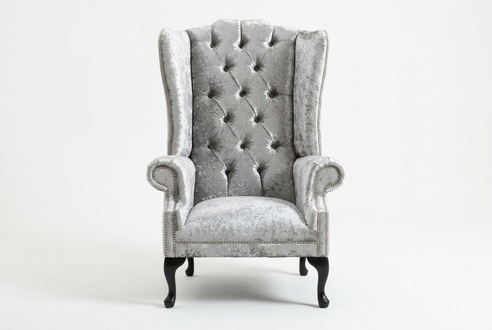 Chesterfield Textil Sessel 1 Sitzer Sofa Polster Sofas Design Luxus