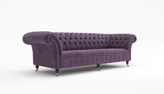 Chesterfield Textil Sofa 4 Sitzer Sofa Polster Sofas Design Luxus