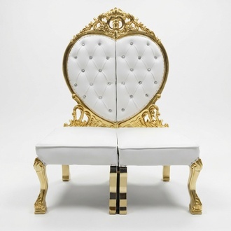 Chesterfield Thron Sessel Königlicher Polster Samt Liebe Herz Antik Stil Stühle