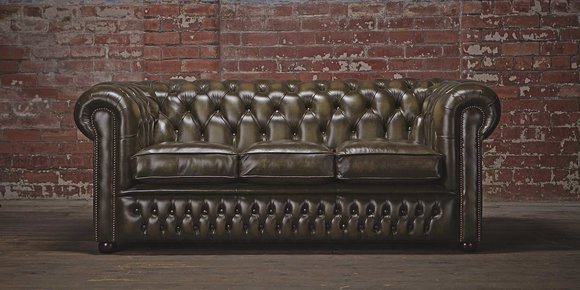 Chesterfield 3 Sitzer XXL Polster Sitz Couch Sofa Garnitur Big Couchen