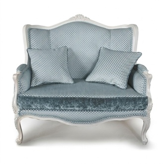Couch Textil Stoff Sofa Edles Design Designer 2 Sitzer Möbel Klassische Möbel