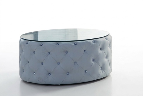 Couch Tisch Kaffee Beistell Design Chesterfield Rund Wohnzimmer Runde