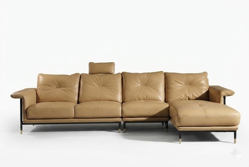 Couch Wohnlandschaft Eck Garnitur Design Modern Sofa L-Form Leder