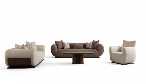 Couchgarnitur Sofa Set 2x Sofas 3 Sitzer Couchtisch Sessel Wohnzimmer