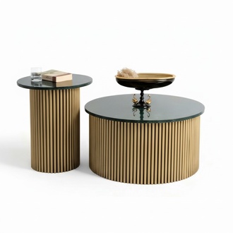 Couchtisch & Beistelltisch – stilvolles Set für modernes Wohnen Rundtisch