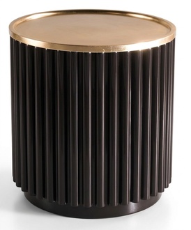 Couchtisch Beistelltisch Tisch Sofa Tische Edelstahl Rund Italienische Möbel Neu