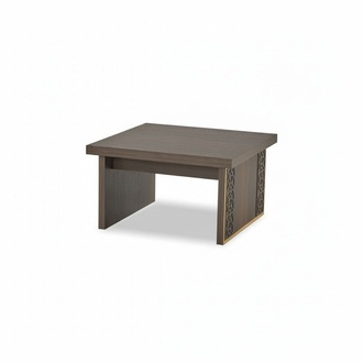 Couchtisch Braun Einfarbig Quadrat Form Modern Arbeitszimmer Wohnzimmer