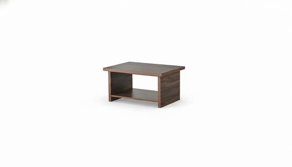 Couchtisch Braun Regal Modern Einlegeboden Rechteckig Wohnzimmer Büro
