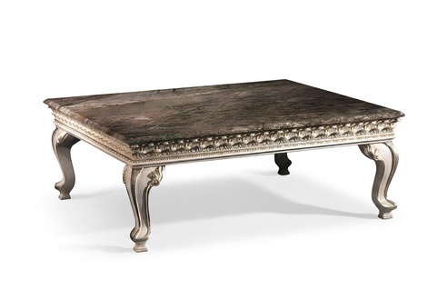 Couchtisch Echtholz Barock Rokoko Couchtische Tisch 120x120cm Italienische Möbel