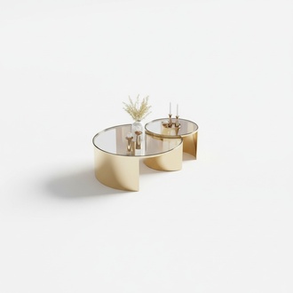 Couchtisch Beistelltisch Edler Wohnzimmer Klassischer Design Tisch Glas