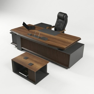 Couchtisch mit Schreibtisch Arbeitszimmer Tisch-Set Holztische Büromöbel