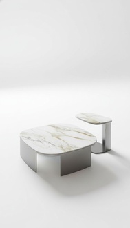 Couchtisch Tisch Leder Stein Sofa Beistell Luxus Tische Grau Wohnzimmer