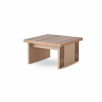 Couchtisch Wohnzimmer Arbeitiszimmer Quadtratisch Büroeinrichtung Holz