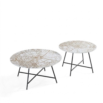 Couchtische Tische Beistelltische Wohnzimmer Modern Luxus Braun 2 tlg.