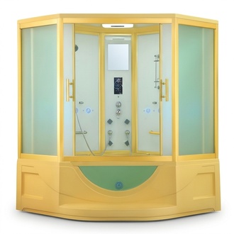 Dampfdusche Wellnessdusche Duschkabine Duschraum Massageduschkabine 165x165 cm