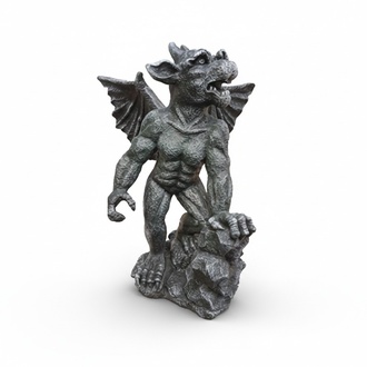Deko Figur Statue Skulptur 54 cm FIguren Statuen Skulpturen Troll Drachen