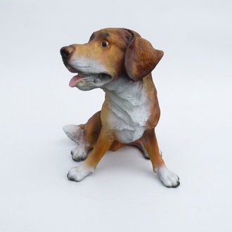 Deko Figur Statue Skulptur 30 cm Figuren Statuen Skulpturen Garten Hund