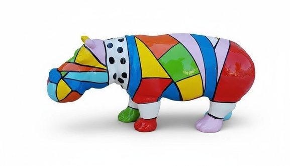 Deko Nilpferd Figur Statue Skulptur 32cm Figuren Statuen Skulpturen