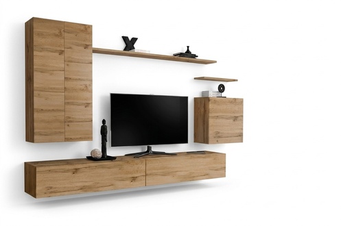 Luxus Wohnwand Schrank Regal Wohnzimmer Modern Wohnwände Design Neu TV Ständer