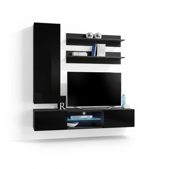 Garnitur Wohnwand Luxus Set Wohnzimmermöbel Wandschrank Wandregale Schrank Neu