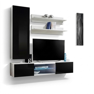 Wohnzimmer Wandregale Wohnwand Wandschrank Regal Design tv Modern Luxus Neu